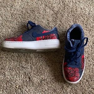 Rose Embroidery Nike Air Force 1